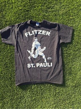 Fruit of the Loom Black St. Pauli Flitzer Graphic Tee